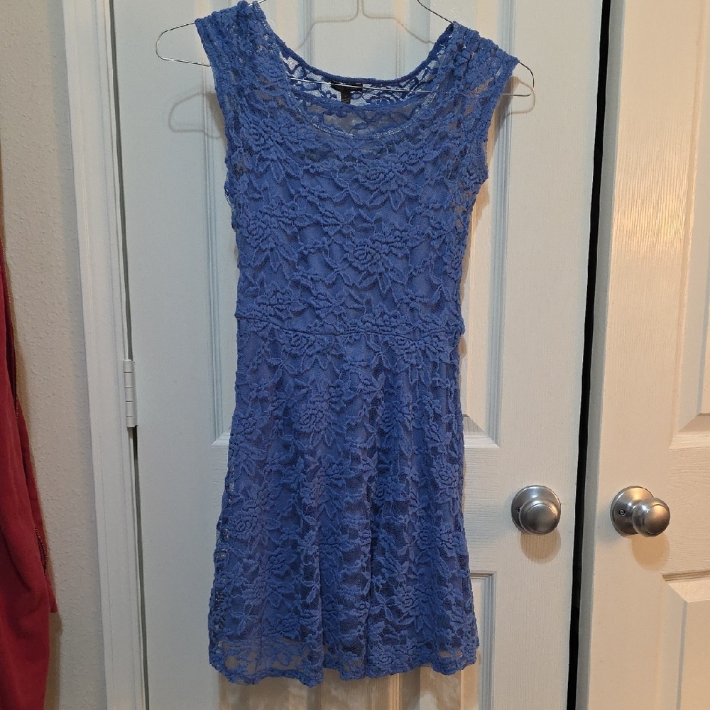 Small Lily Rose Blue Lace Dress